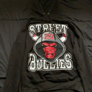 Mens smedium Street Bullies Black hoodie